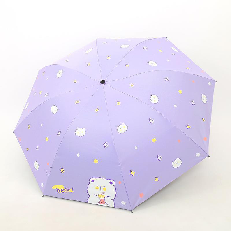 Ô dù che mưa nắng chống tia UV hình gấu vịt dễ thương Mim Mim Store OGAUVIT14