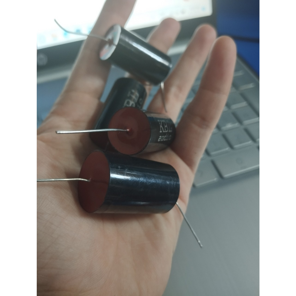 TỤ CẢN LOA TREBLE 2.2 LÀM PHÂN TẦN LOA 400V KBL  ĐỎ ĐEN- SÉT 1O CAI