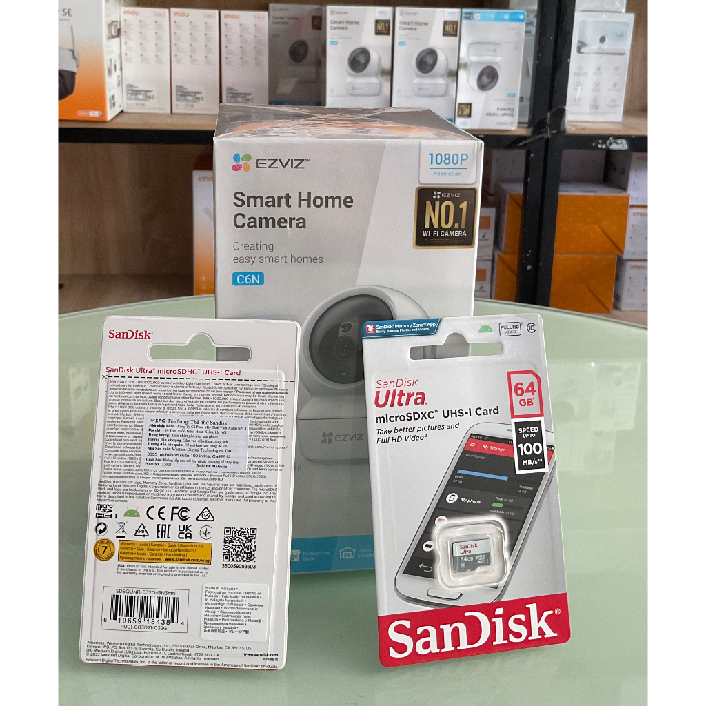 Camera Wifi Ezviz C6N Trong Nhà Full HD 1080P Xoay 360 Độ