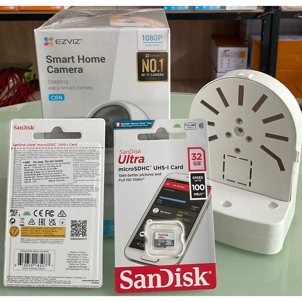 Camera Wifi Ezviz C6N Trong Nhà Full HD 1080P Xoay 360 Độ