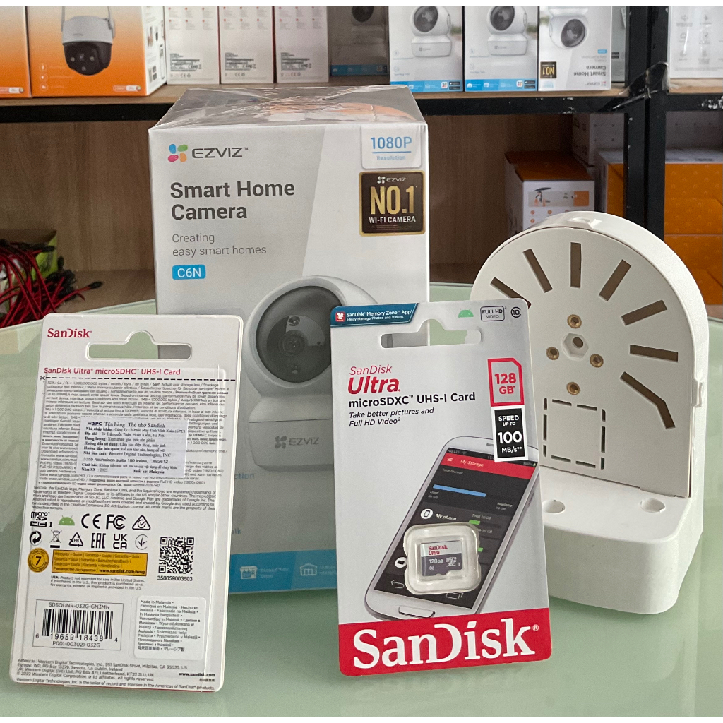 Camera Wifi Ezviz C6N Trong Nhà Full HD 1080P Xoay 360 Độ