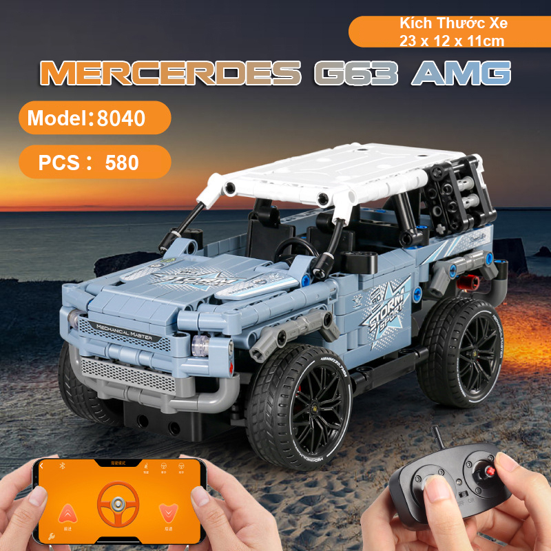 Đồ Chơi Lắp Ráp Kiểu Lego Điều Khiển Từ Xa RC Techic Mô Hình Xe Lamborghini Sian,Bugatti,Ferrari,Mercedes Với 500+PCS