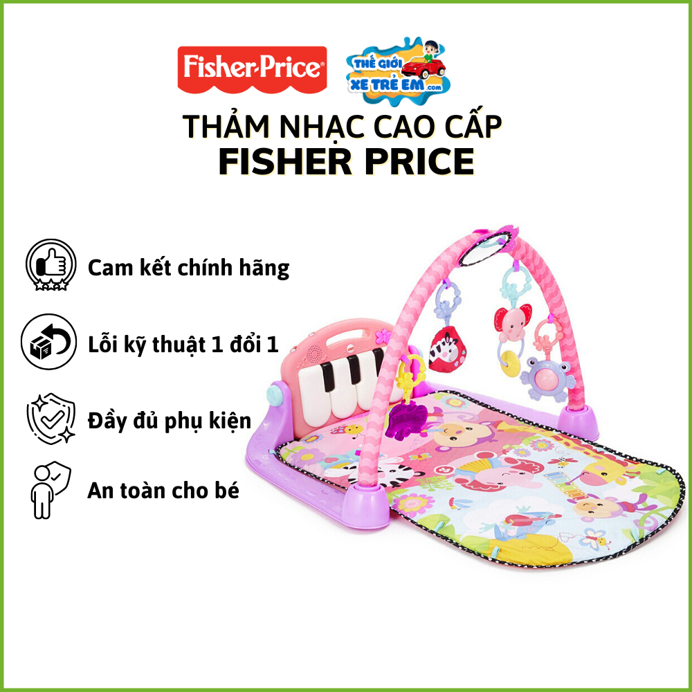 Thảm nhạc nằm chơi cao cấp cho bé Fisher Price BMH48 [Hàng chính hãng nhập khẩu]