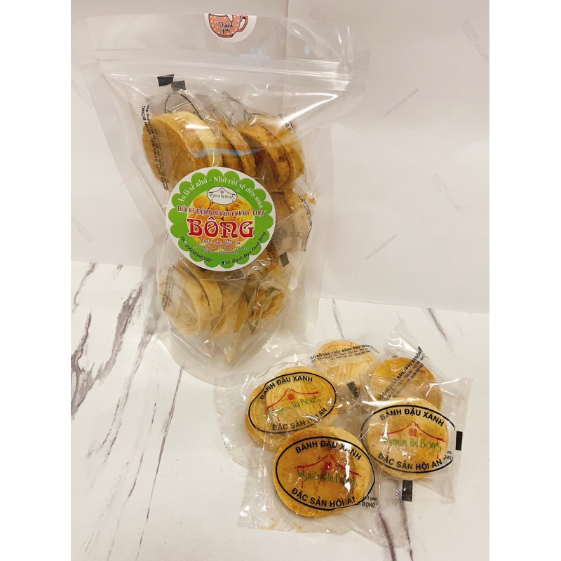 Bánh đậu xanh Nhân thịt - Chuẩn bà Bông (gói 300g)