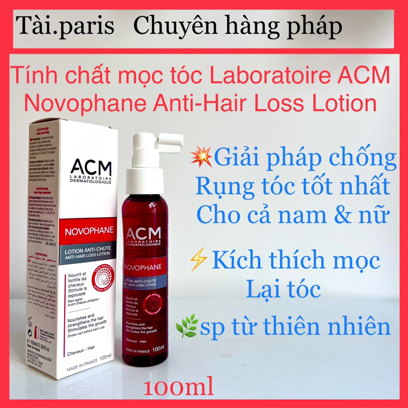 (hiệu quả nhất)Tinh chất mọc tóc Novophane Lotion ACM 100ml - số 1 tại pháp