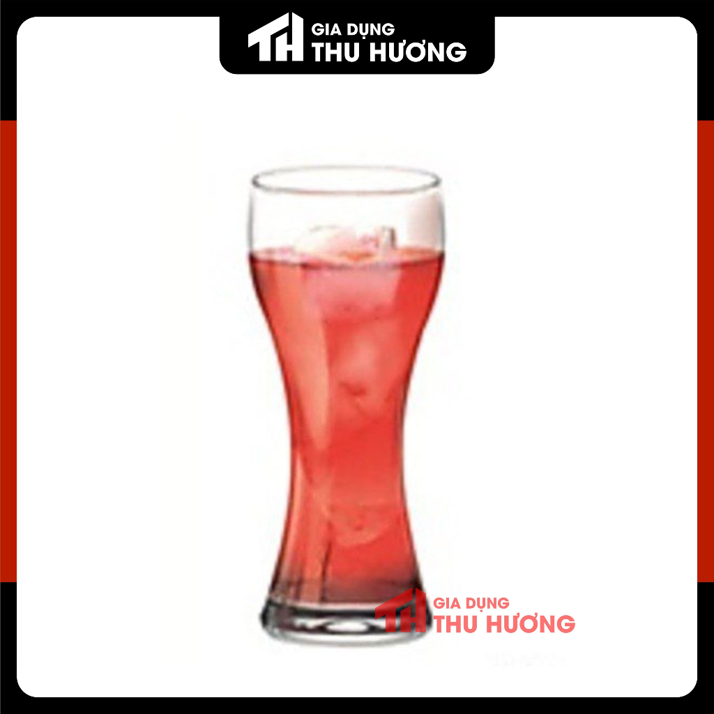 Bộ 6 Ly thủy tinh uống bia, sinh tố, nước ép dáng eo Ocean Imperial 350ml -B13412 [Made in Thailand]