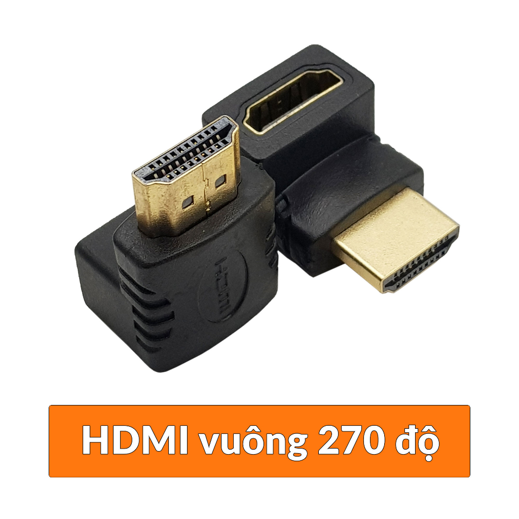 Đầu Nối HDMI sang HDMI Vuông Góc 270 Độ.