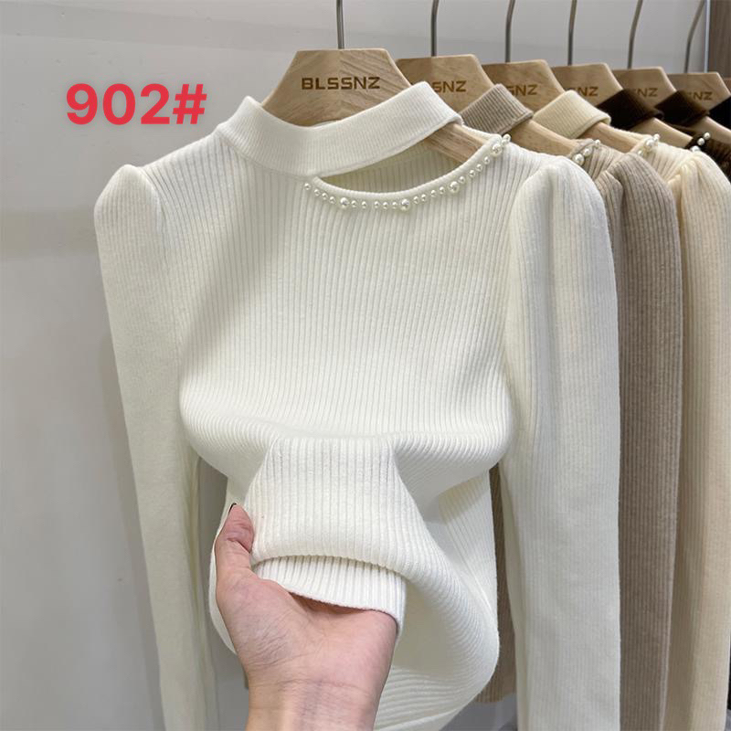 Áo len nữ thời trang khoét vai hàng QCL1