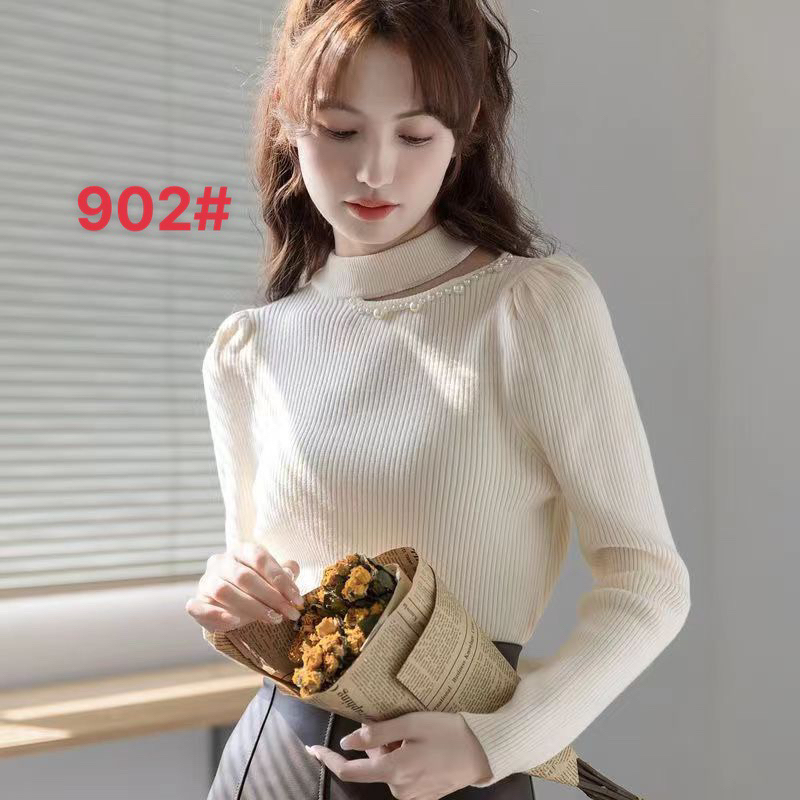 Áo len nữ thời trang khoét vai hàng QCL1