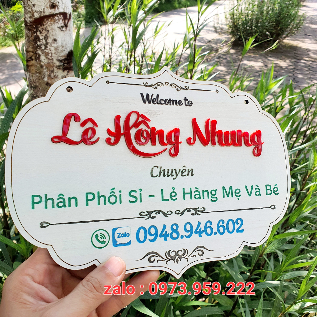 Bảng Gỗ Tên Shop , Bảng Hiệu bán hàng Online - MIỄN PHÍ Tư Vấn - Thiết kế