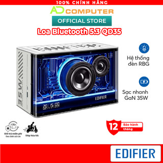 Loa bluetooth v5.3 edifier qd35 công suất 40w chipset dsp công nghệ sạc gan bảo hành 12 tháng
