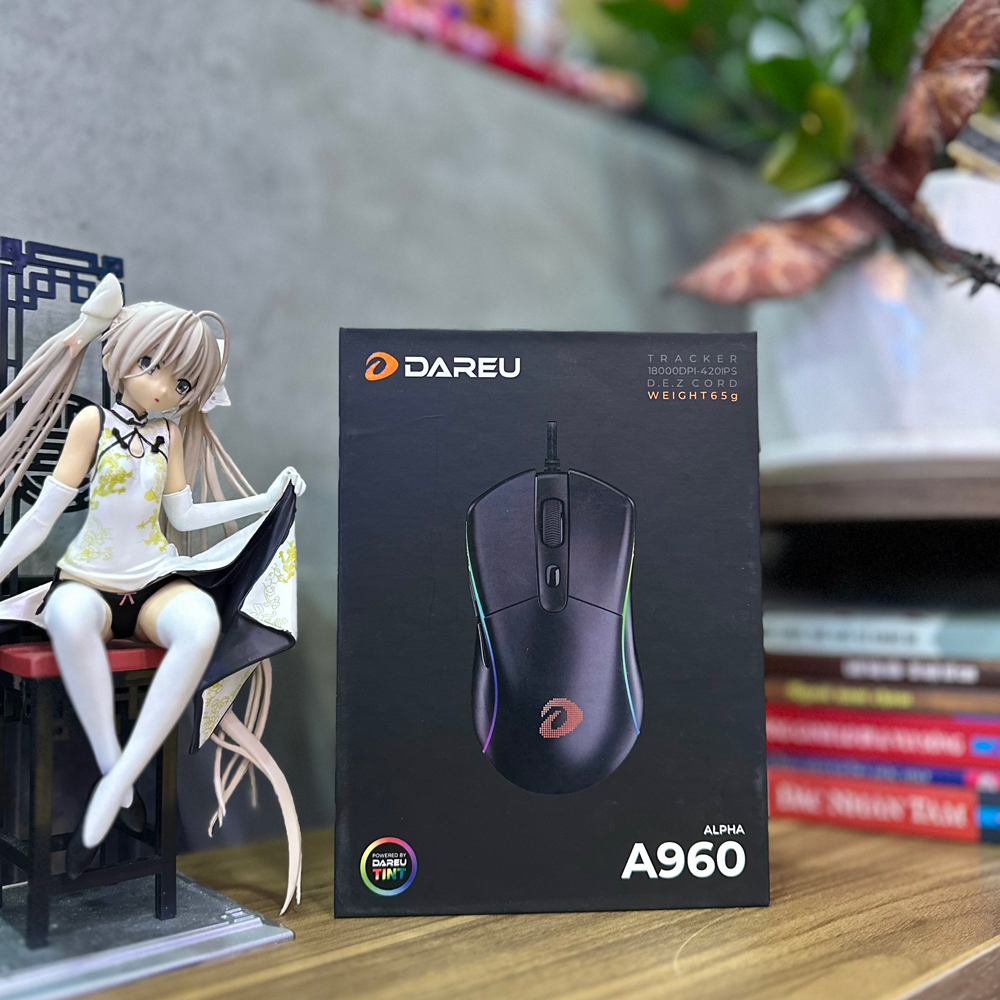 Chuột Gaming DAREU A960 BLACK  / EM908 QUEEN PINK Led RGB / HÀNG CHÍNH HÃNG
