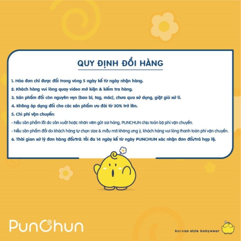 [PUNCHUN] Yếm Punchun Buddies cho bé (5 màu)