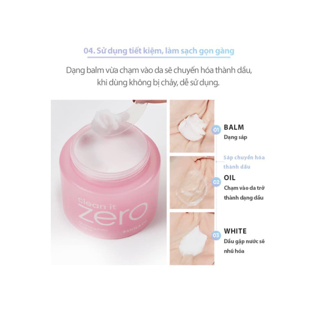 Set 4 sáp tẩy trang Zero Clean it