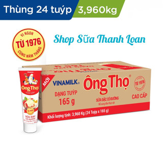  HSD T6-2026  Thùng 12  24 Tuýp Sữa Đặc Có Đường Ông Thọ Đỏ 165g. 