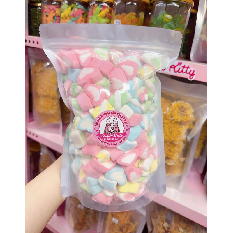 500G Kẹo Bông Gòn Marshmallow Mix