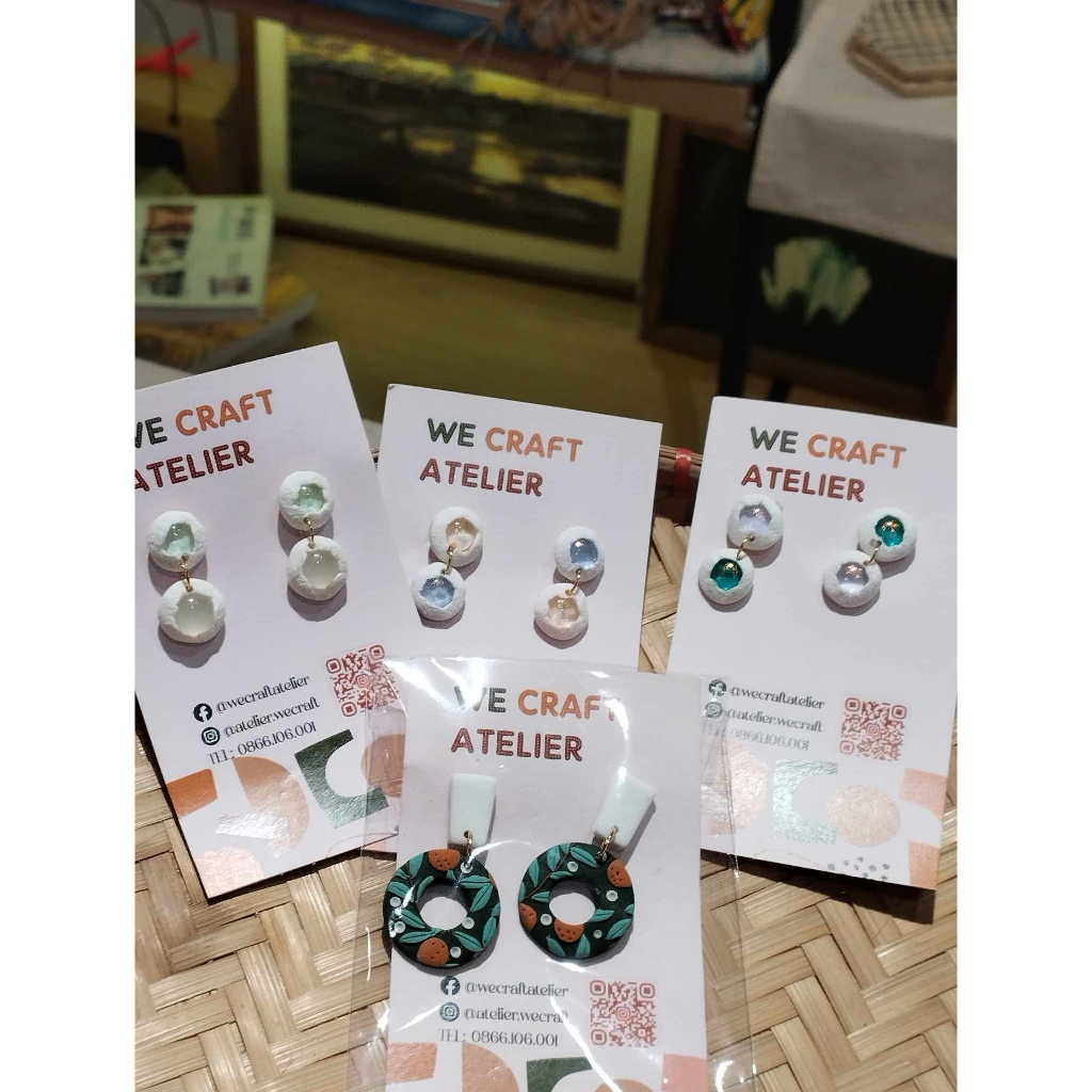 Khuyên tai đất sét Polymer