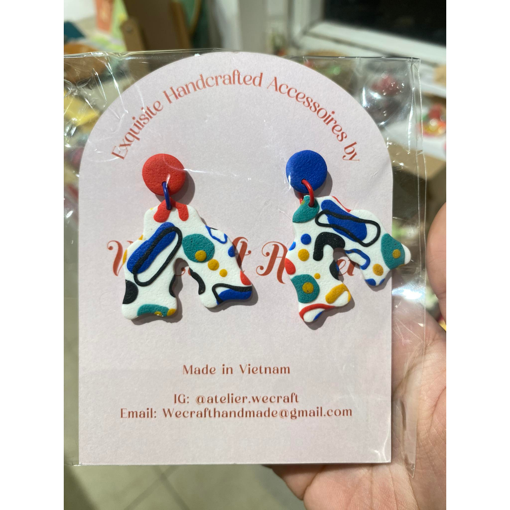 Khuyên tai đất sét Polymer