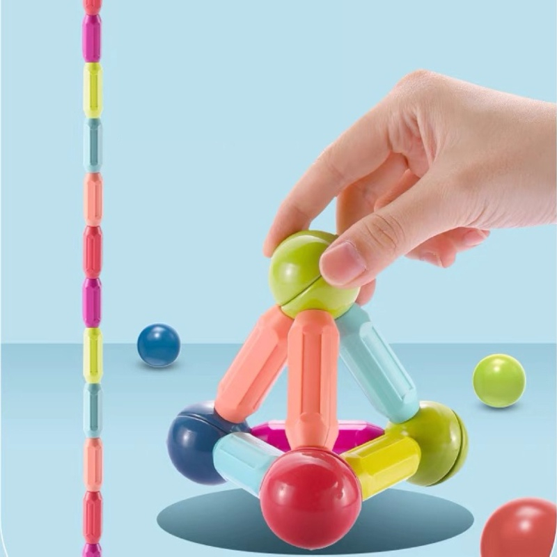 Đồ Chơi Xếp Hình Nam Châm Hút Xoay 360 Độ - Ghép Hình Khối Đa Dạng - Kích Thích Sáng Tạo Cho Bé