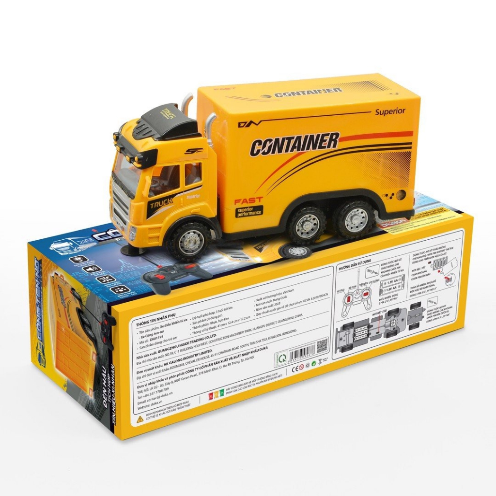 Đồ Chơi DUKA: Xe Điều Khiển Từ Xa - Xe CONTAINER