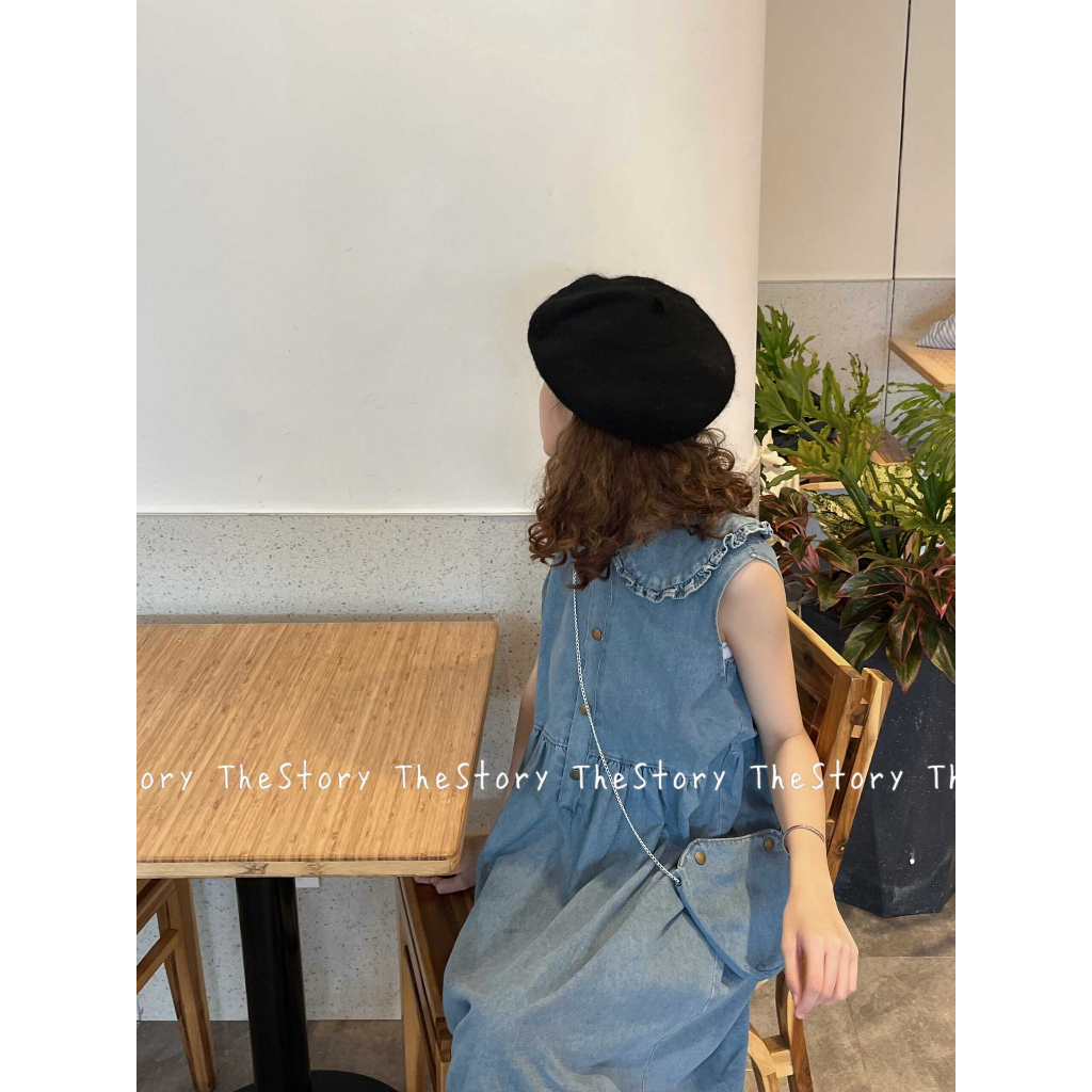 Đầm denim không tay  S671