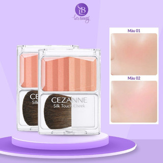 Phấn má hồng Cezanne Silk Touch Cheek Nhật Bản 4g