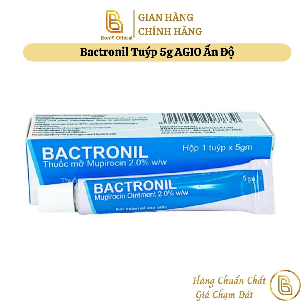 Bactronil Tuýp 5g AGIO Ấn Độ