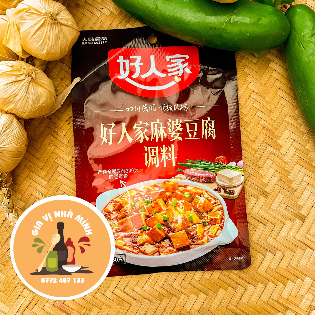 SỐT ĐẬU HỦ TỨ XUYÊN MAPO CAY TÊ THƯỢNG HẠNG - GÓI 80GR