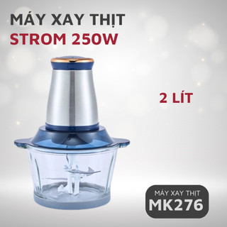 Máy Xay Thịt Strom MK276ST Cối Thủy Tinh 2L Công Suất 250W - Thương Hiệu Đức