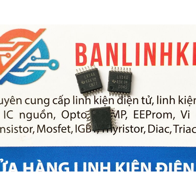 [Combo 5 chiếc] LV14A 74HC14 74LS14 74LV14PW TSSOP14 4.4mm IC số