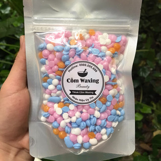 SÁP WAX LÔNG NÓNG MIX NHIỀU MÀU GÓI 100G - HƯƠNG THƠM DỊU NHẸ TỪ SỮA HOÀ VỚI HƯƠNG HOA HỒNG QUYẾN RŨ CÓ TẶNG QUE GỖ