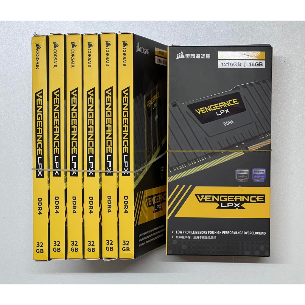 RAM CORSAIR VENGEANCE LPX 16GB 32GB 64GB BUSS 3200 3600