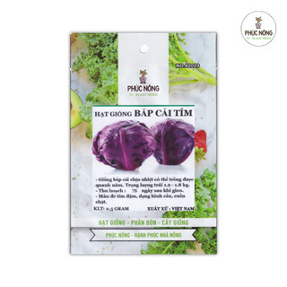 Hạt giống Bắp Cải Tím - 0,5 Gram