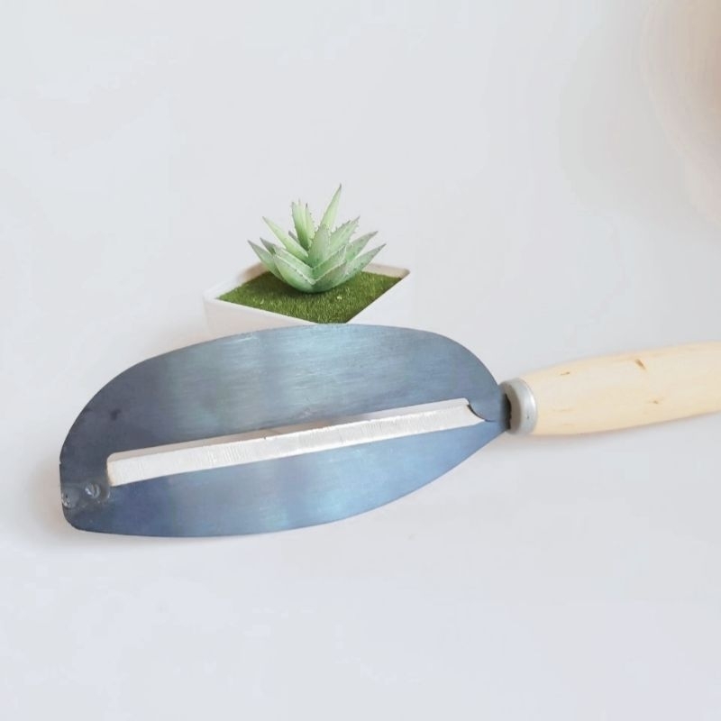Dao Bào Rau Lưỡi Thép Cán Gỗ - Dao Bào Đa Năng- Dao Thái Hoa Chuối