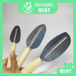 Dao bào rau lưỡi thép cán gỗ - dao bào đa năng- dao thái hoa chuối