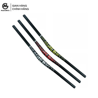 Ghi đông xe đạp thẳng MTB Magicbros dải logo mờ