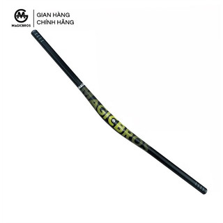 Ghi đông xe đạp thẳng MTB Magicbros dải logo mờ