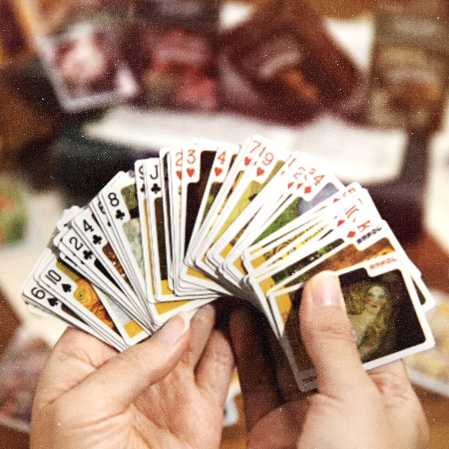 Bộ bài poker 52 lá mini vintage