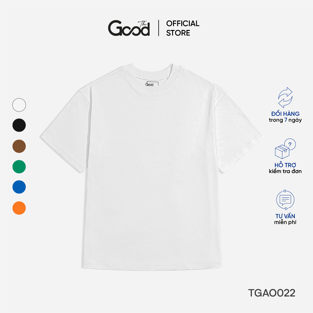 Áo Phông THE GOOD Trơn, Áo Thun Local Brand Oversize Form Rộng