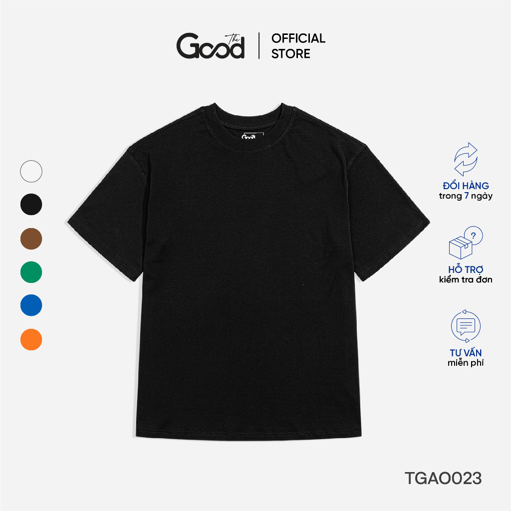 Áo Phông THE GOOD Trơn, Áo Thun Local Brand Oversize Form Rộng