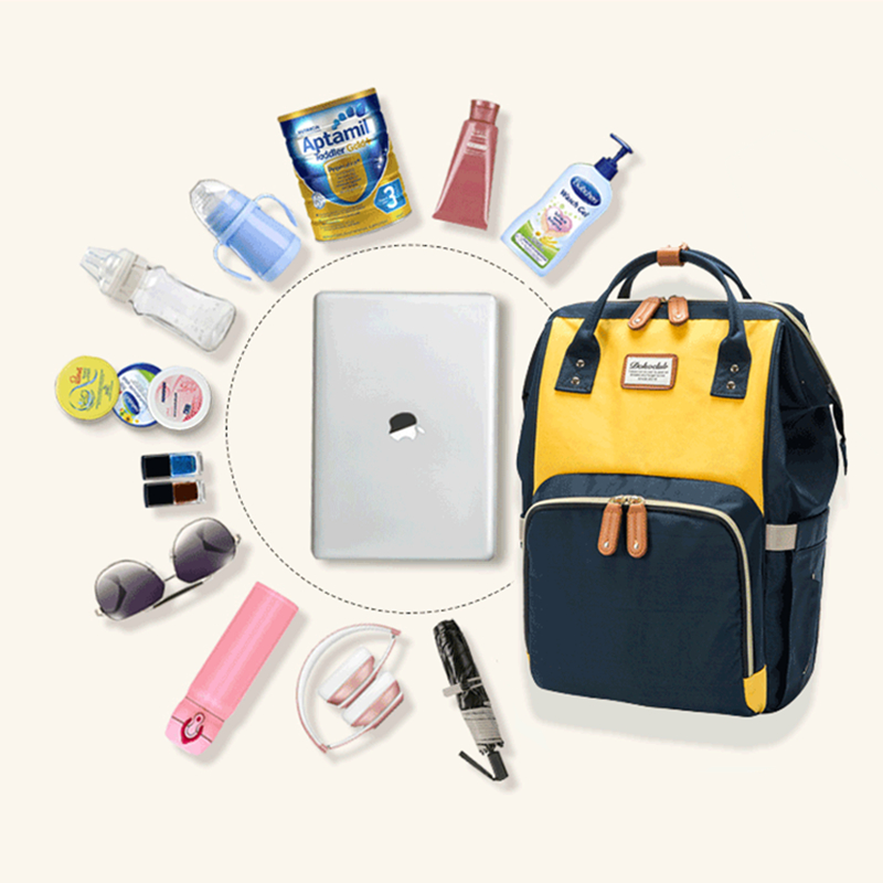 Balo bỉm sữa KidAndMom Dokoclub Mommy Bag 12 Colors balo mẹ bỉm giữ nhiệt bình sữa cho bé kiểu Hàn Quốc