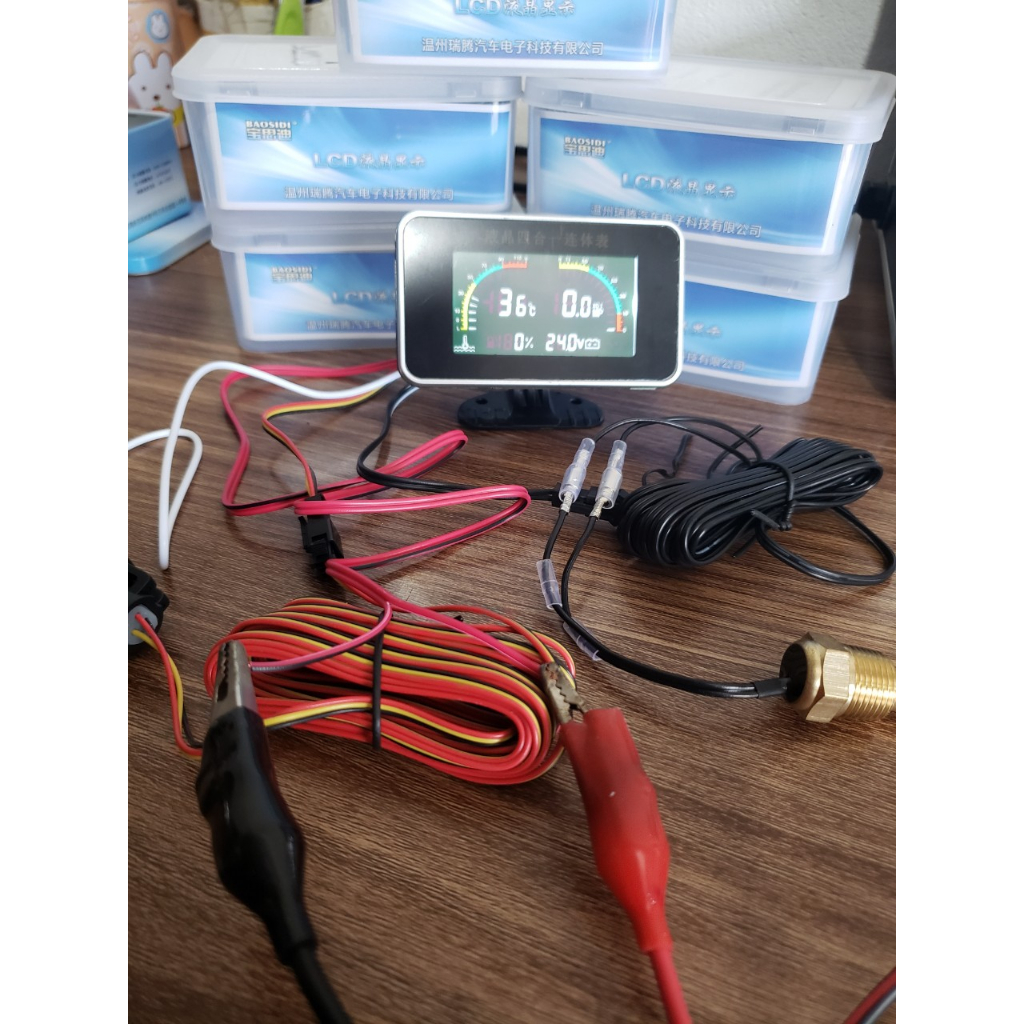 Đồng hồ báo 4 chế độ. báo nhớt-báo vol-báo nhiệt độ-báo dầu