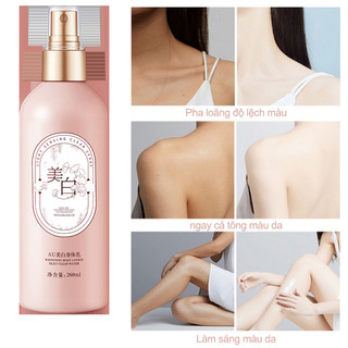 Xịt dưỡng trắng toàn thân Dưỡng ẩm Làm sáng da Sữa dưỡng trắng toàn thân Sữa dưỡng thể dưỡng ẩm Soft Mist Body Lotion.