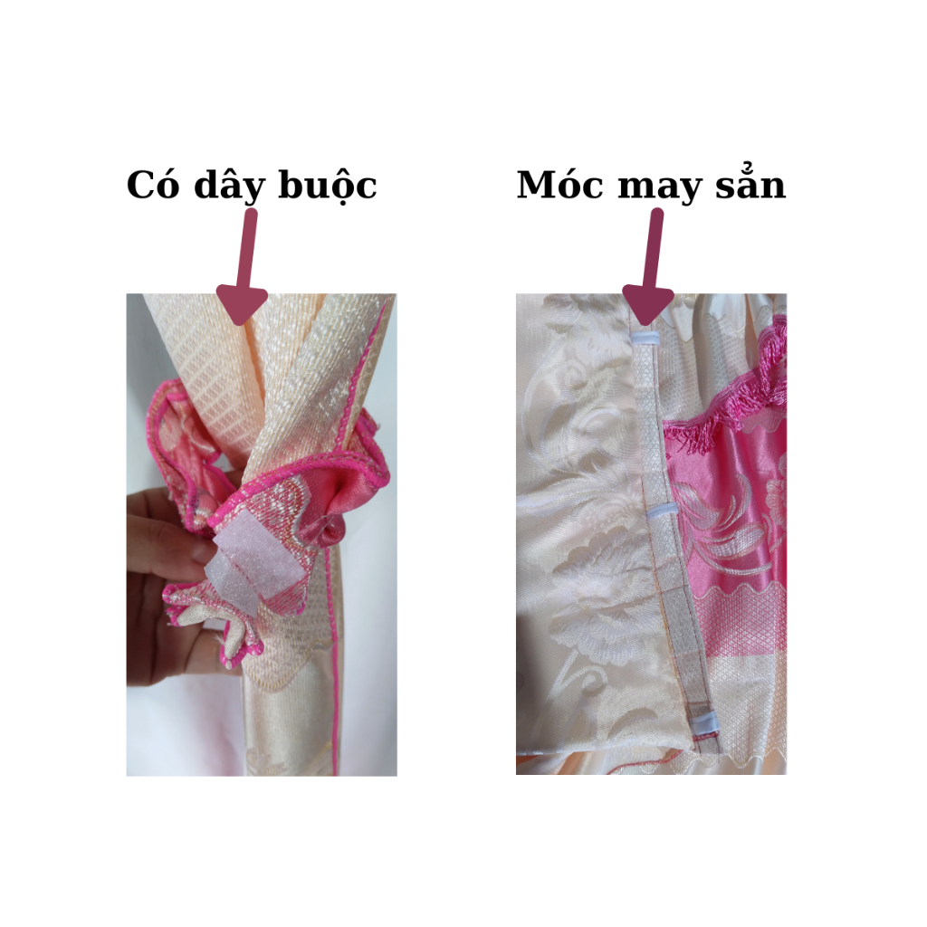 Rèm Cửa Thanh Ngọc Vải Gấm Thêu Hoa Văn Nổi Xẻ Giữa Dày Bền Chắc Nhiều Màu