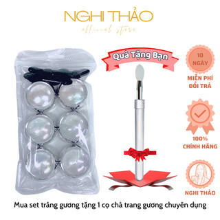Bột tráng gương nail ánh ngọc trai NGHI THẢO set 6 hũ