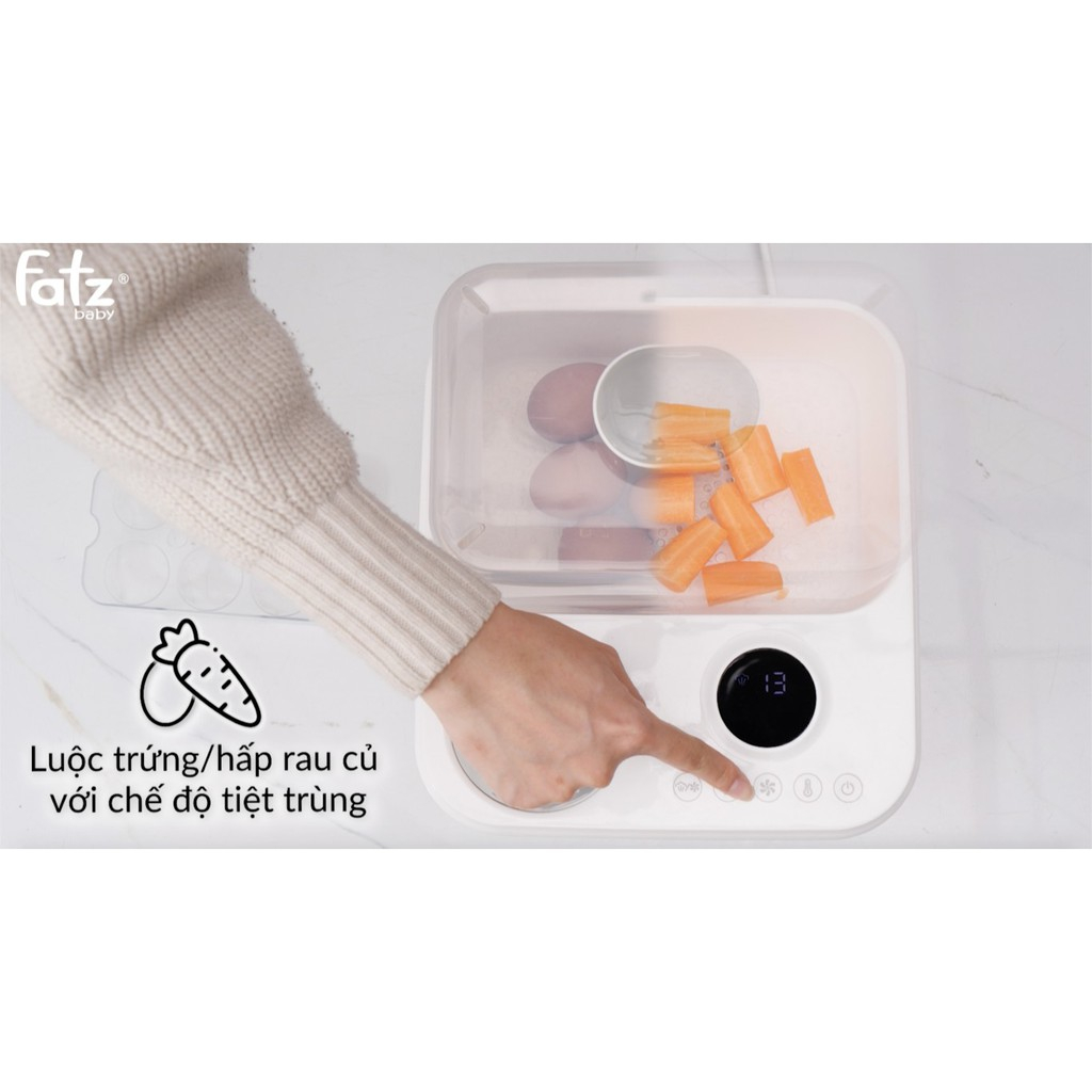 Máy tiệt trùng sấy khô thông minh tích hợp hâm sữa điện tử Fatzbaby CAPTAIN 1 FB4320SJ