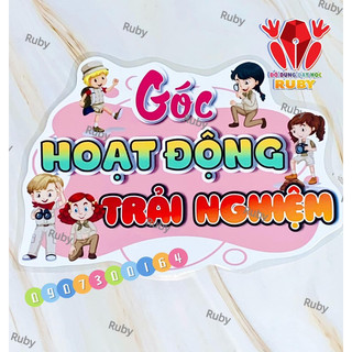 Bảng tên góc A4 - Mẫu thêm - Đồ dùng dạy học Ruby
