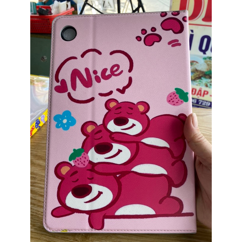 Bao da Samsung Tab A8 2022 X200 10.5inch / A8 2019 T295 8inch gấu dâu .