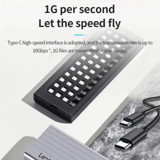 Hộp đựng ổ cứng SSD Box Lexar E6 LPAE06N-RNBNG ( SSD M.2 PCIe NVMe Gen3x4 / Gen4x4 Type-C )