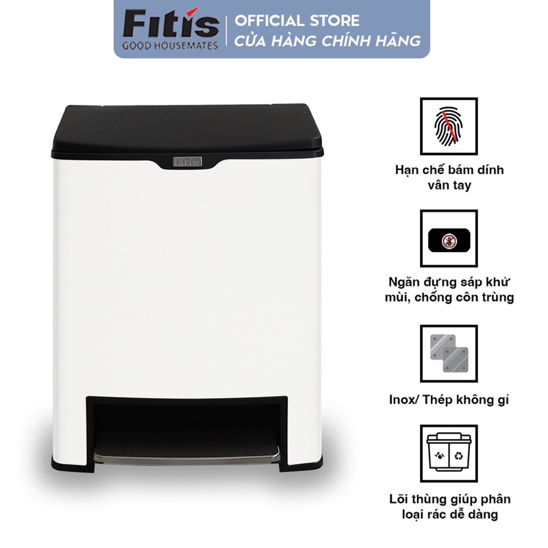 Thùng Rác Fitis Mega Đạp Đôi SPD1-901, SPD1-903, SPD1-904